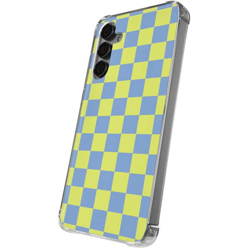 Neon Checkered Galaxy S24 Plus Clear Case